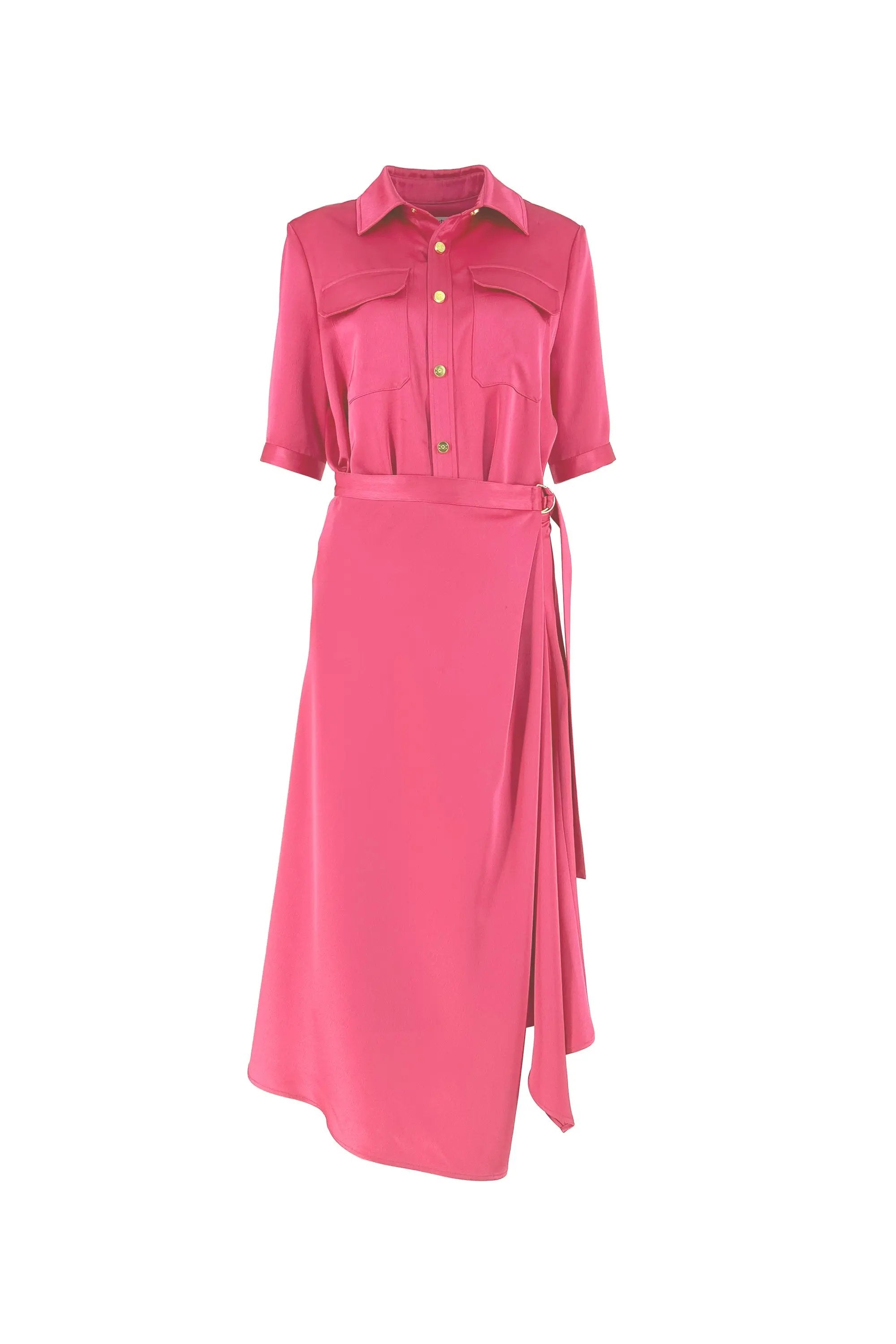 Ladies' Spring and Summer V-neck Belt Versatile Dess with Temperament ULA